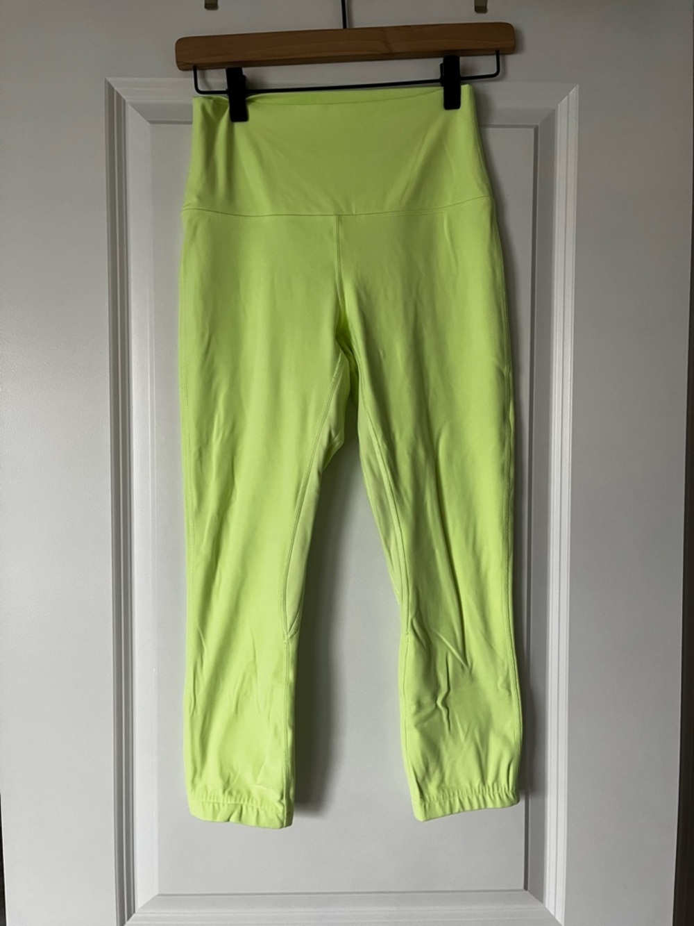 High-Waist Neon Yellow Active Leggings